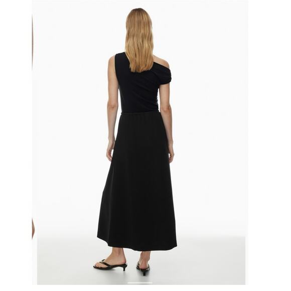 Artizia Babaton High Rise Crepe Pull On Maxi Consensus Skirt Black Size Small - Picture 8 of 8